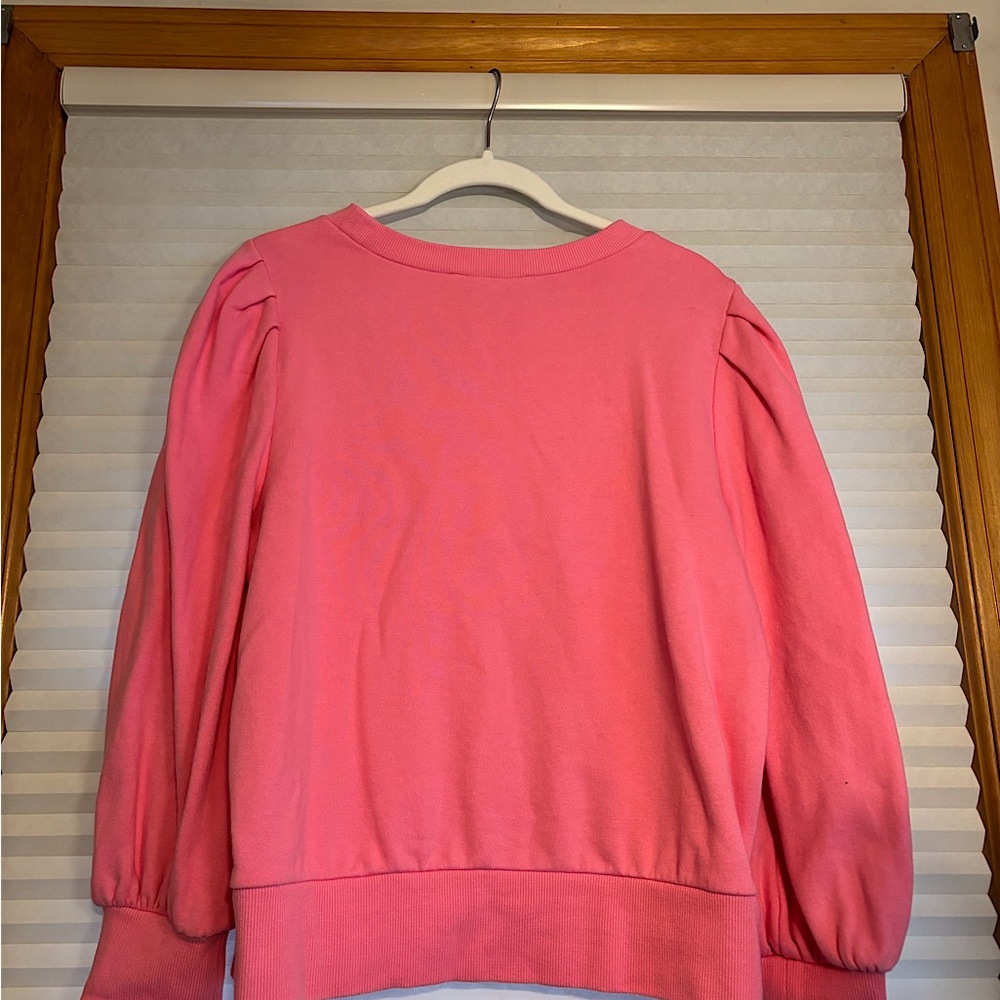 Loft Pink Puff Sleeve Shirtshirt